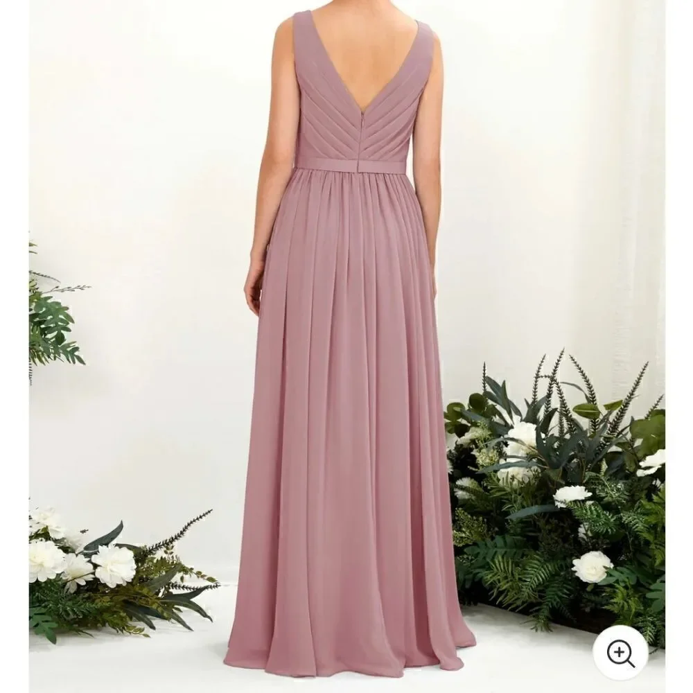 AW Bridesmaid Dresses for Women Chiffon Long Formal Dress for Wedding Party
